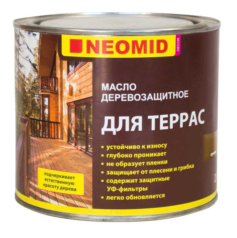 Масло д/терасс 1,8л. Б/ЦВЕТНЫЙ