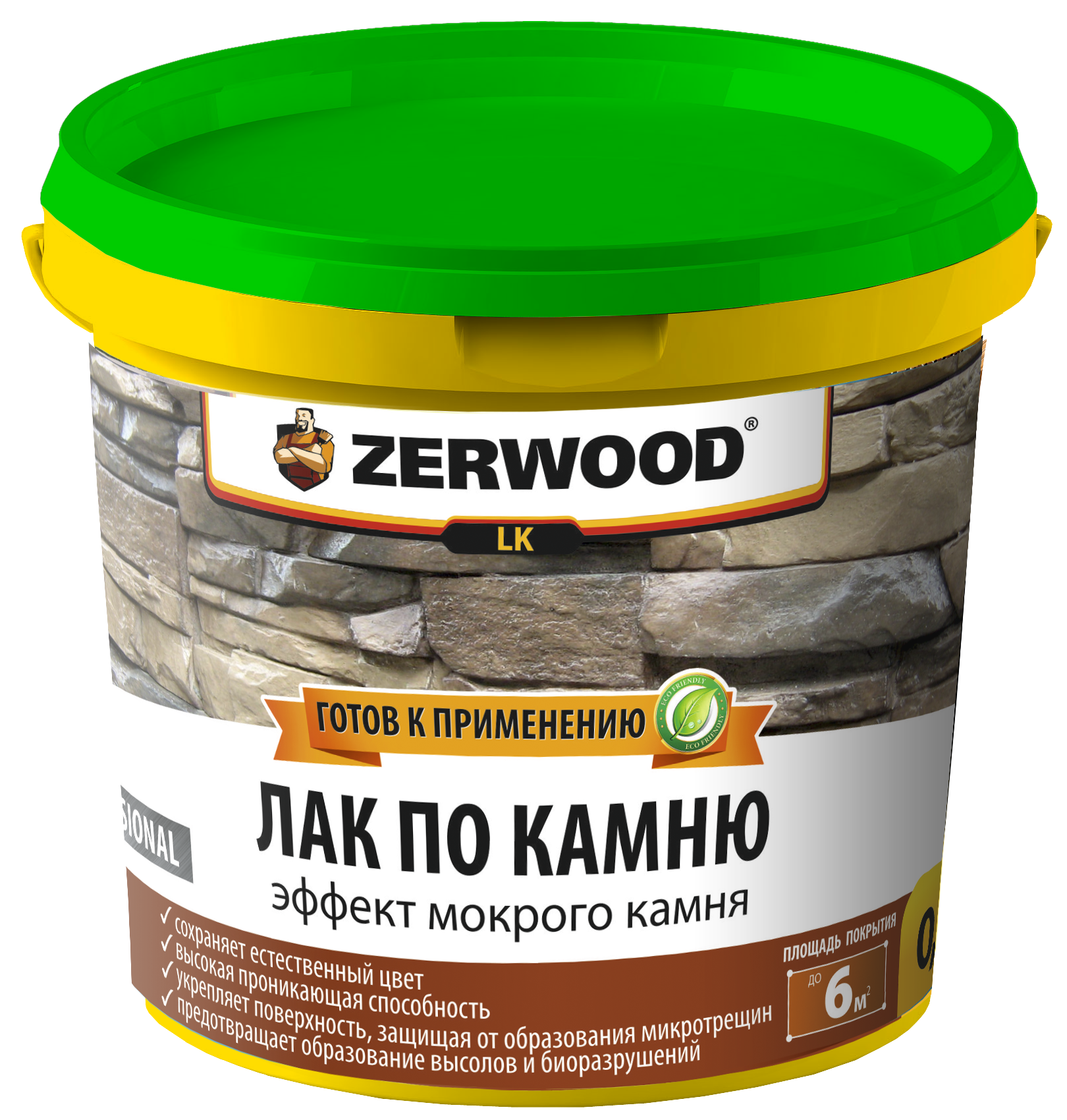 ЗЕРВУД Лак по камню 0,9кг. ZERWOOD