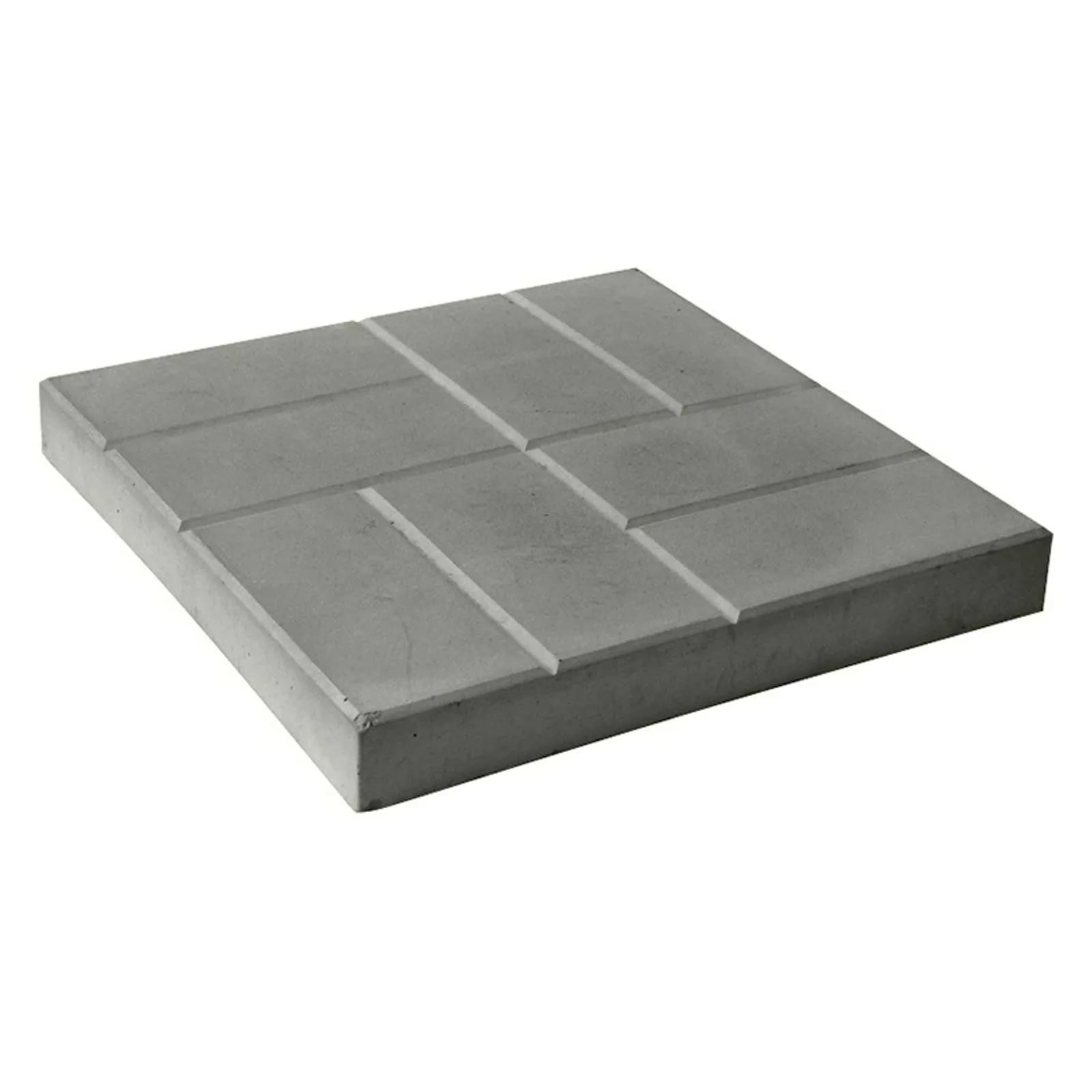 Плитка Восемь кирпичей БОЛЬШАЯ серая 400*400*50.