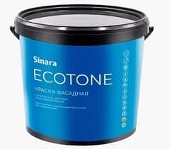 Краска СИНАРА Экотон Фасдная 9,0л. SP 064 (сине-черная банка)