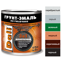 Дали грунт-эмаль МОЛОТКОВАЯ МЕДЬ  0,75л.
